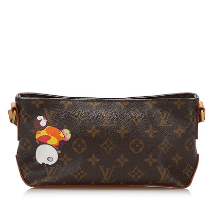 Brown Louis Vuitton x Takashi Murakami Monogram Panda Trotteur