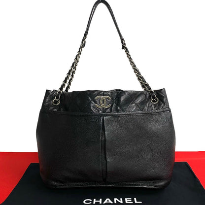 Chanel Matelasse Coco Caviar Skin Chain Semi Shoulder Bag Leather Shoulder Bag 21559 in Good condition