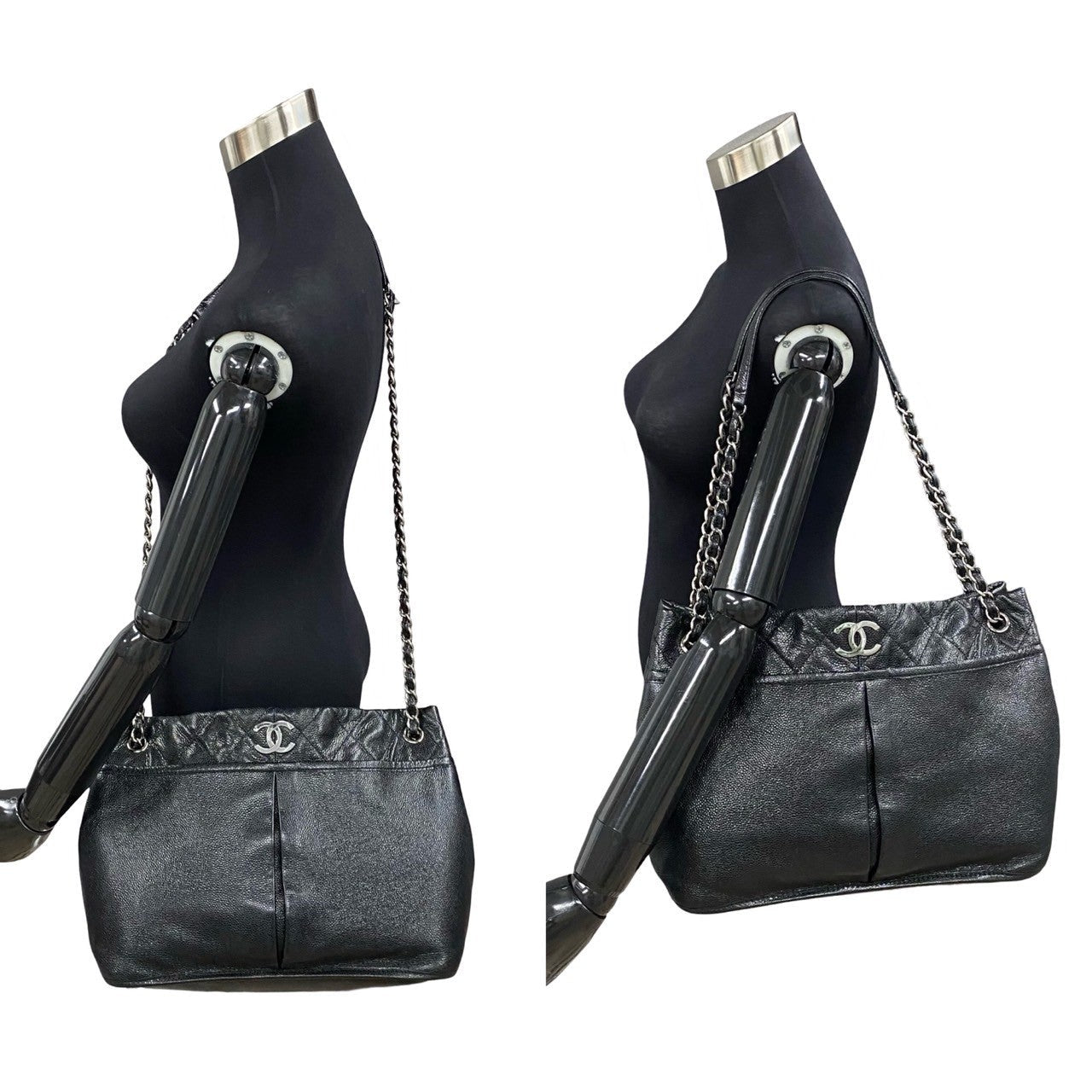 Chanel Matelasse Coco Caviar Skin Chain Semi Shoulder Bag Leather Shoulder Bag 21559 in Good condition