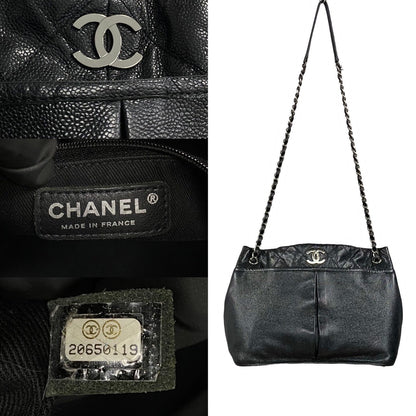 Chanel Matelasse Coco Caviar Skin Chain Semi Shoulder Bag Leather Shoulder Bag 21559 in Good condition