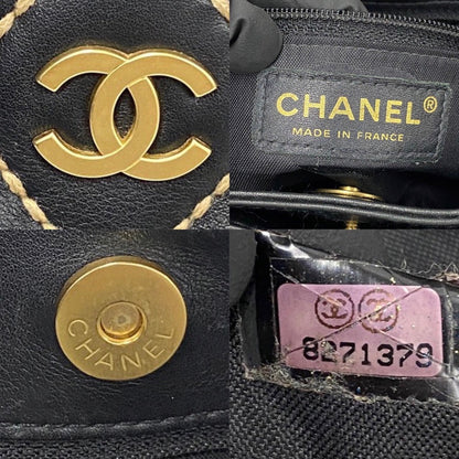 Chanel Matelasse Wild Stitch Coco Mark Leather Tote Bag Leather Tote Bag 36651 in Good condition