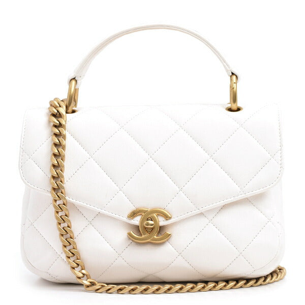 Chanel Calfskin Matelassé Chain Shoulder Bag AS4195 Pre-owned