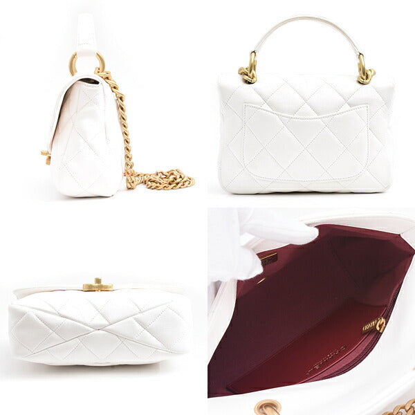 Chanel Calfskin Matelassé Chain Shoulder Bag AS4195 Pre-owned