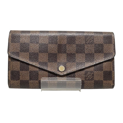 Louis Vuitton Brown Canvas Portefeuille Sarah wallet accessories