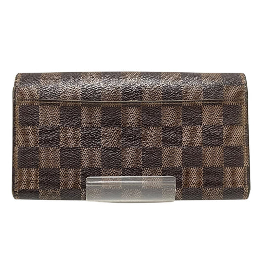 Louis Vuitton Brown Canvas Portefeuille Sarah wallet accessories