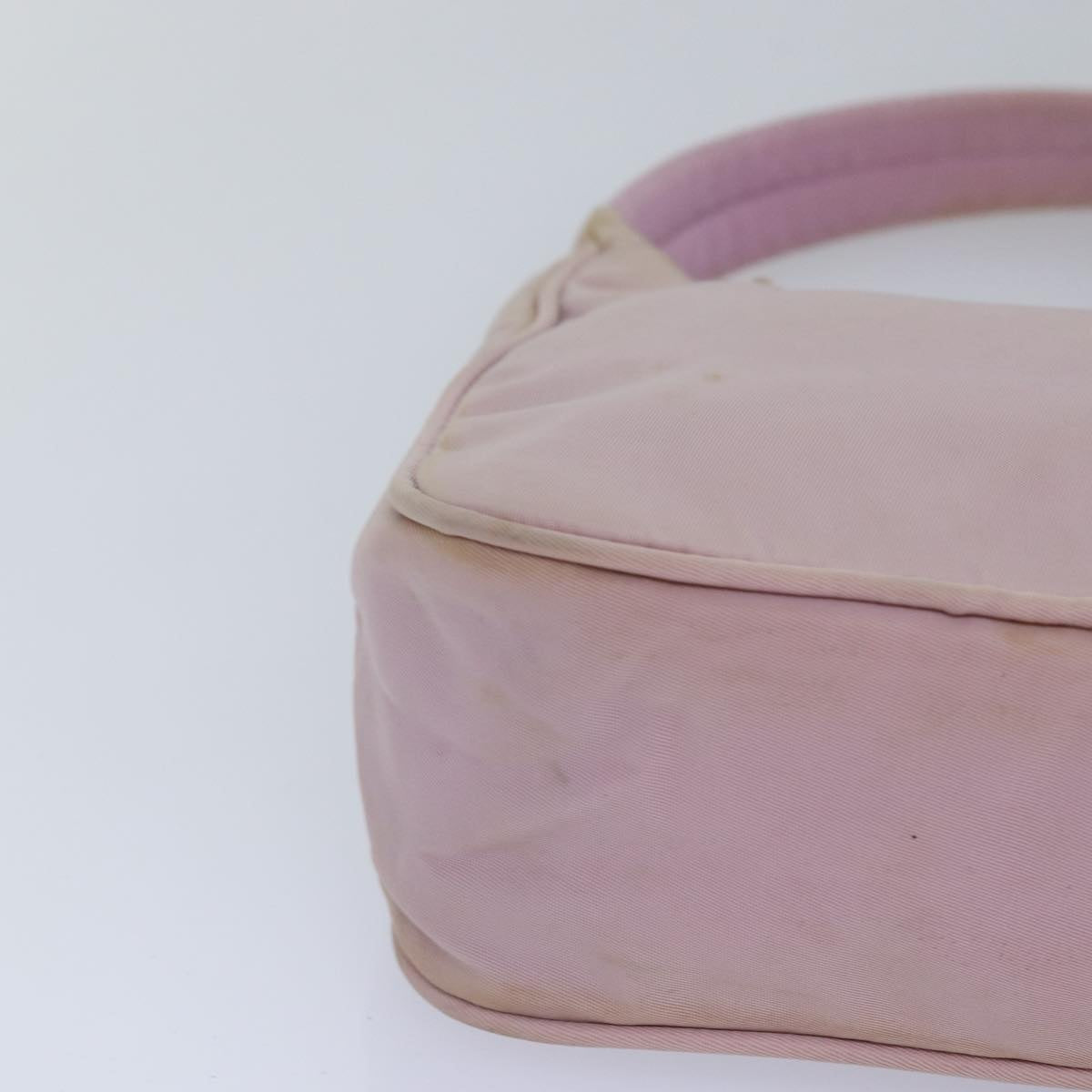 PRADA Hand Bag Nylon Pink Auth 77626