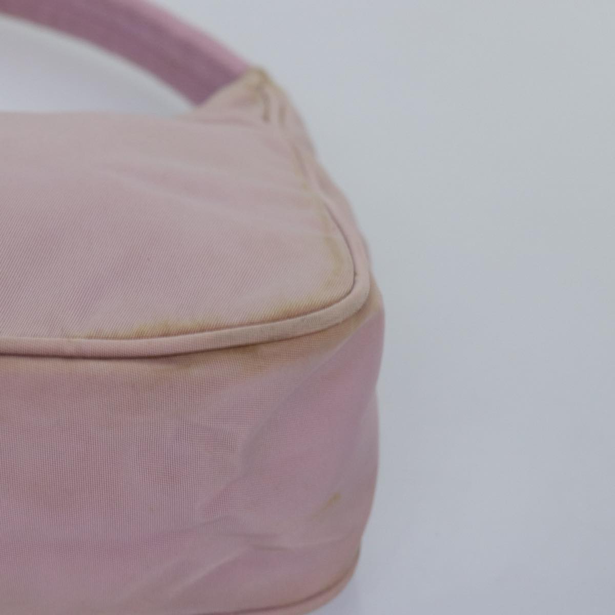 PRADA Hand Bag Nylon Pink Auth 77626