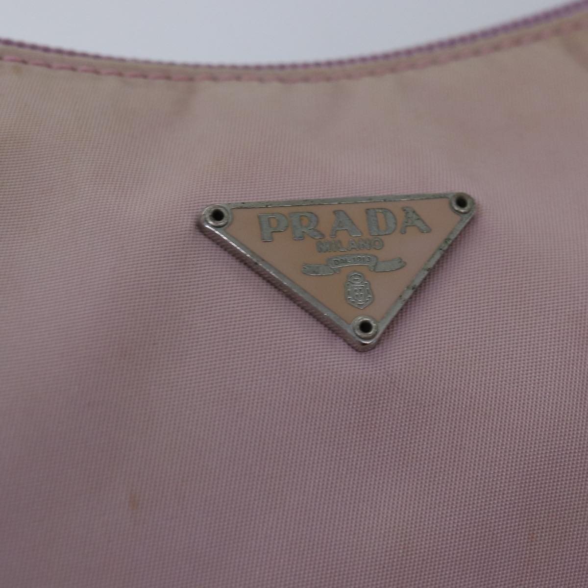 PRADA Hand Bag Nylon Pink Auth 77626