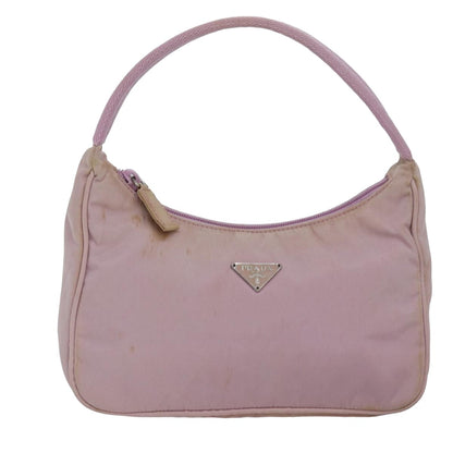 PRADA Hand Bag Nylon Pink Auth 77626