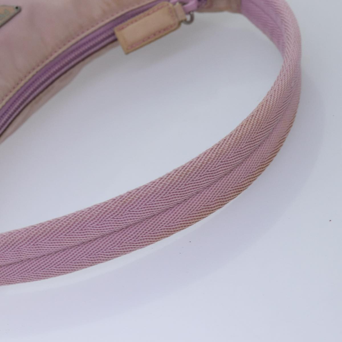 PRADA Hand Bag Nylon Pink Auth 77626