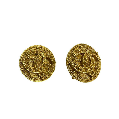 CHANEL Earring Gold Plated gold