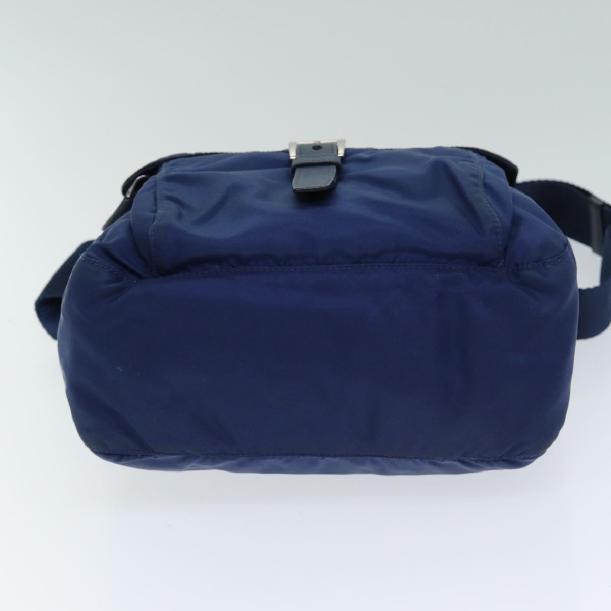 PRADA Shoulder Bag Nylon Blue Auth 77835