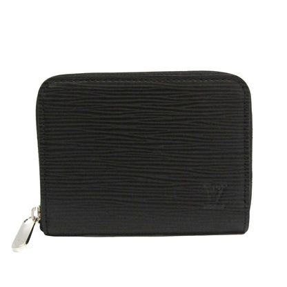 Louis Vuitton Black Leather Porte monnaie Zippy wallet accessories