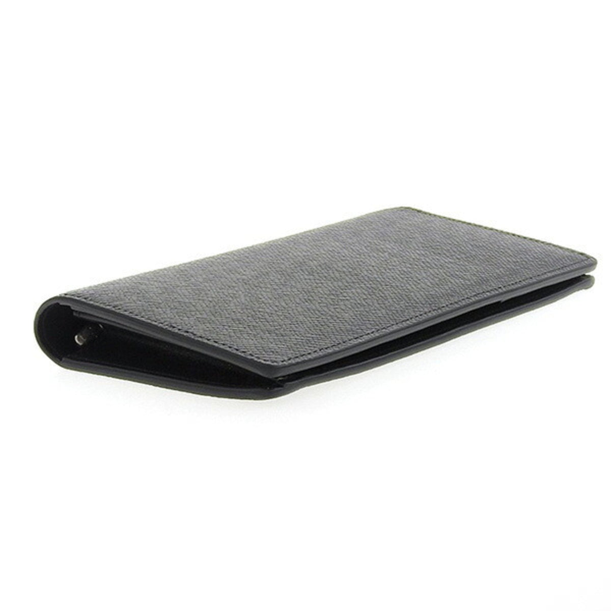 Louis Vuitton Black Leather Portefeuille Brazza wallet accessories