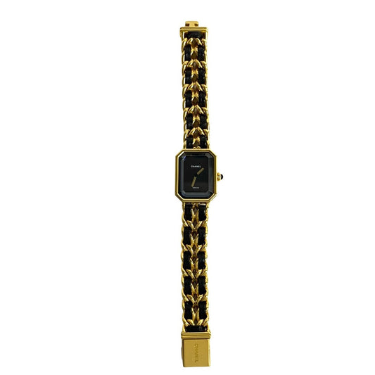 CHANEL Watches leather black Premiere M