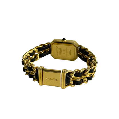CHANEL Watches leather black Premiere M