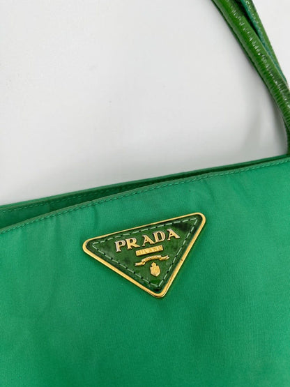 Prada Nylon Green Tote