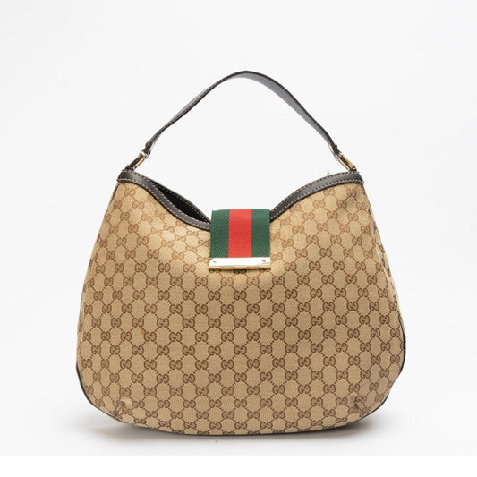 Gucci GG Canvas Medium Hobo Bag