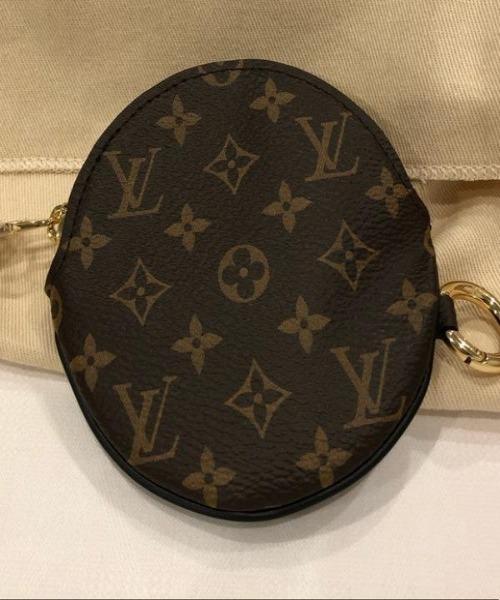 Louis Vuitton Round Coin Purse Monogram with Chain