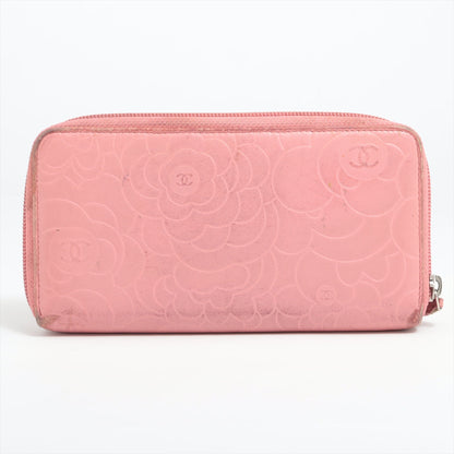 Chanel Camelia  Round  Wallet Pink Silver Gold  17th