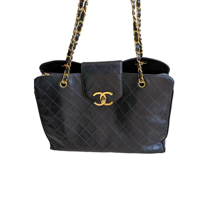 Chanel Vintage Calfskin Stitched XL Supermodel Tote