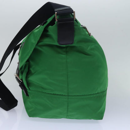 PRADA Shoulder Bag Nylon Green Auth 78081