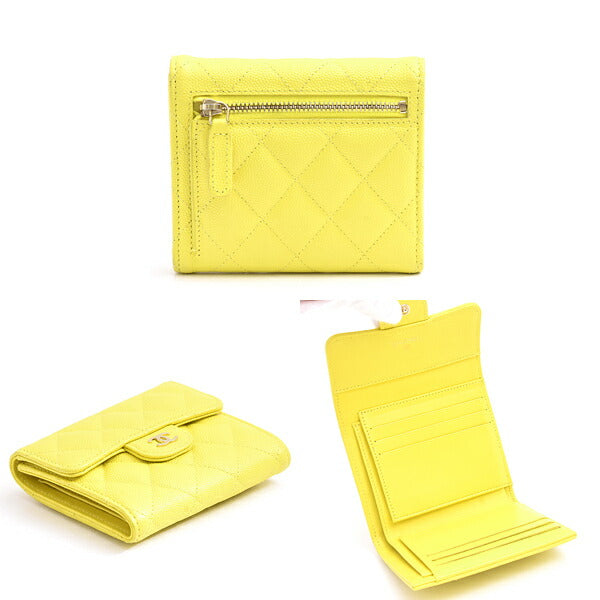 Chanel Matelasse Small Tri-fold Wallet Leather Wallet