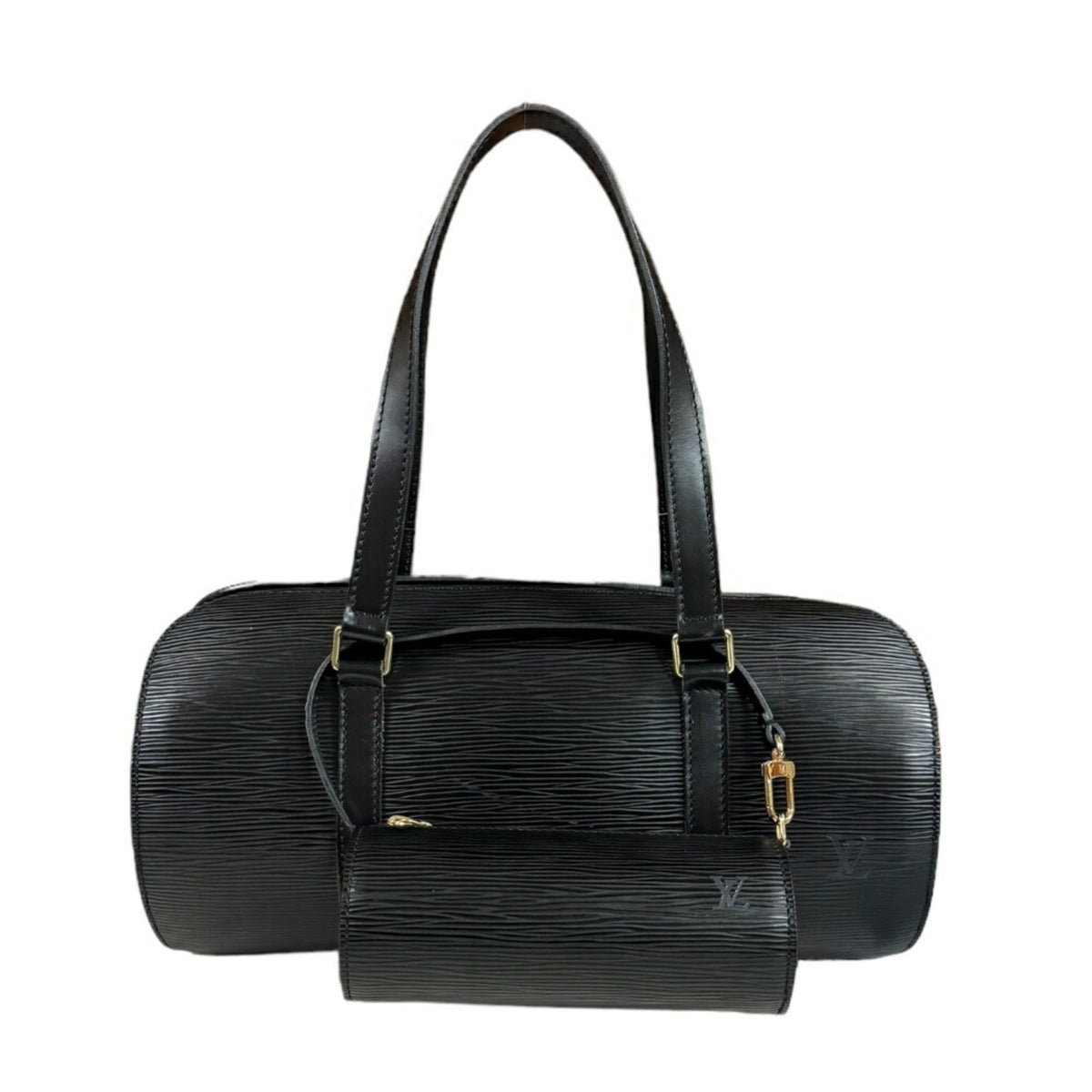 Louis Vuitton Epi  Noir Epi Leather Handbag