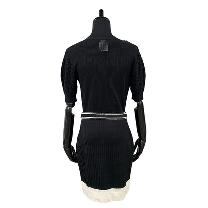 CHANEL one piece cotton black 36