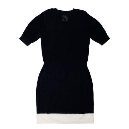 CHANEL one piece cotton black 36