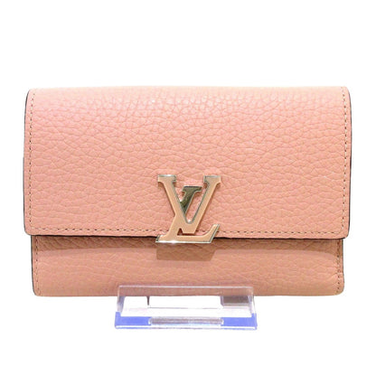 Louis Vuitton Pink Leather Capucines wallet accessories