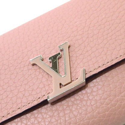 Louis Vuitton Pink Leather Capucines wallet accessories