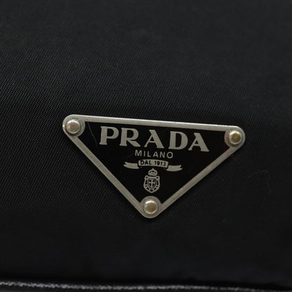 PRADA Shoulder Bag Nylon Black Auth 78263