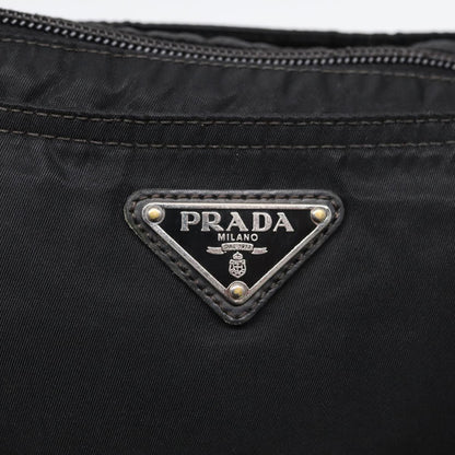 PRADA Shoulder Bag Nylon Black Auth 78264