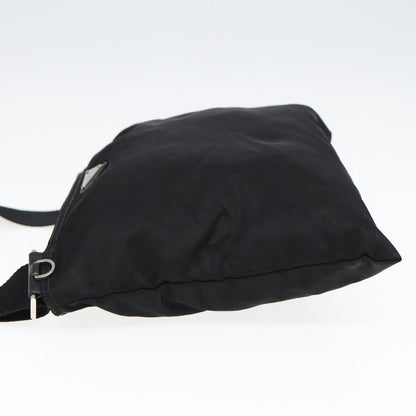 PRADA Shoulder Bag Nylon Black Auth 78264