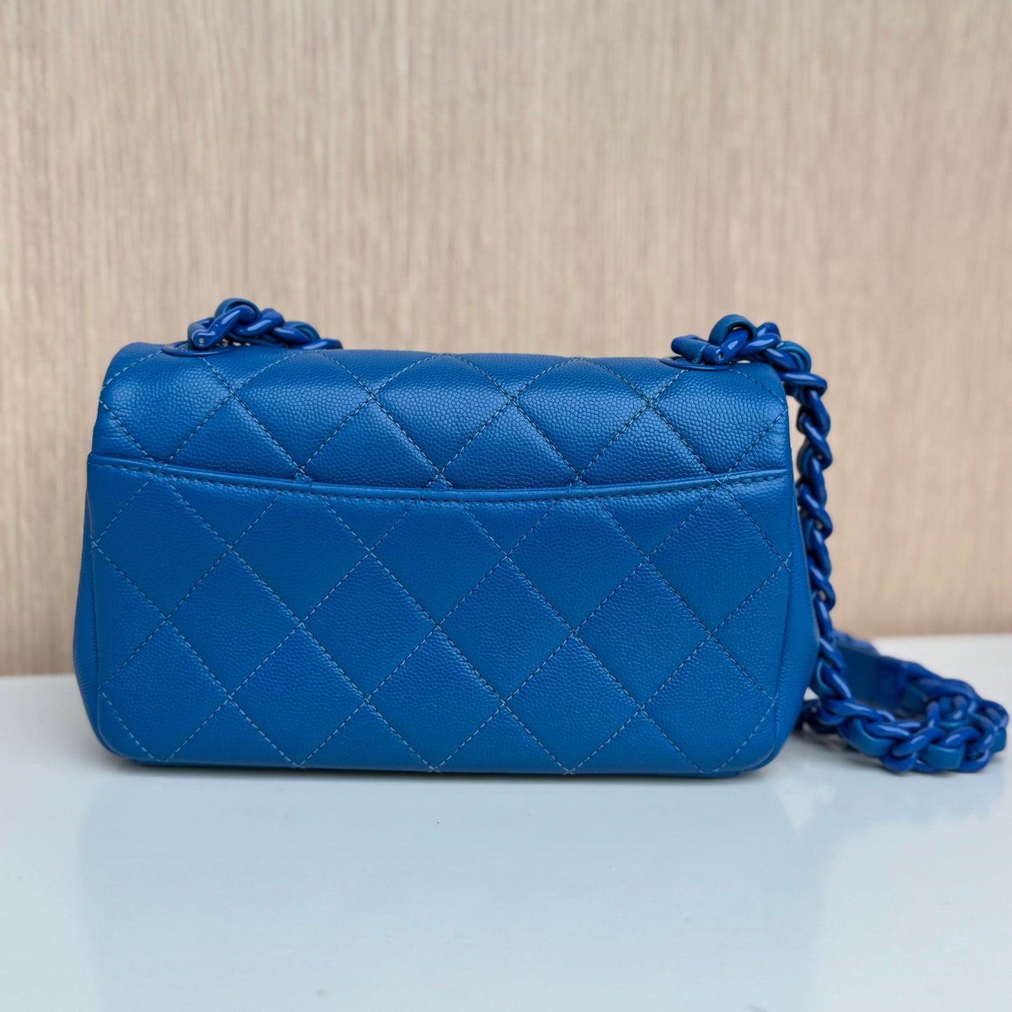 CHANEL Caviar Quilted My Everything Small Flap Blue