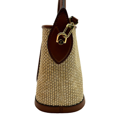 LOUIS VUITTON <br> Raffia Petit Bucket Bag