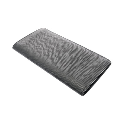 Louis Vuitton Black Leather Portefeuille Brazza wallet accessories