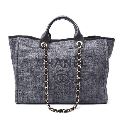 Chanel Deauville Raffia 2way Tote Bag