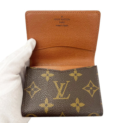 Louis Vuitton Brown Canvas Card case wallet accessories