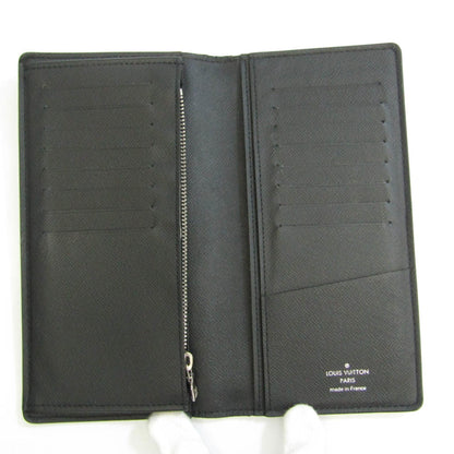 Louis Vuitton Black Leather Portefeuille Brazza wallet accessories