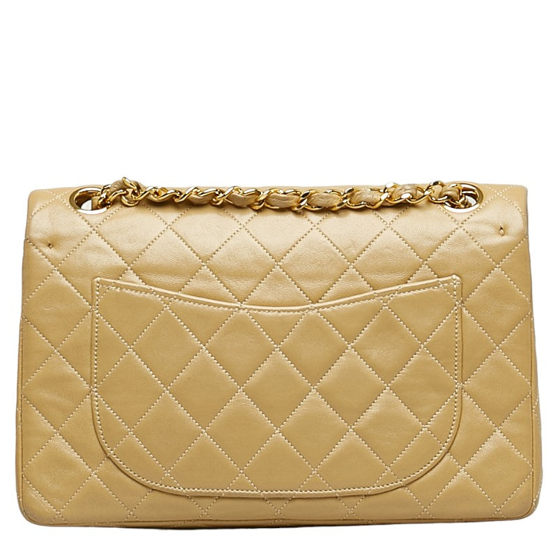 Chanel Matrace 23 Cocomark Double Flap Gold  Chain houlder Bag Beige   CHANEL