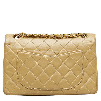 Chanel Matrace 23 Cocomark Double Flap Gold  Chain houlder Bag Beige   CHANEL
