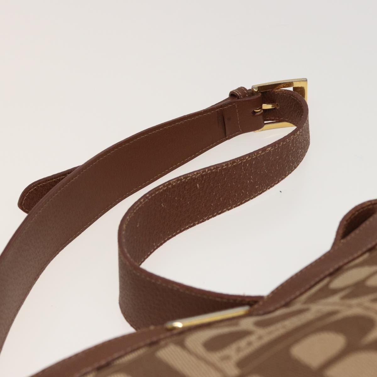 BURBERRYSs Shoulder Bag Canvas Brown Auth 78848