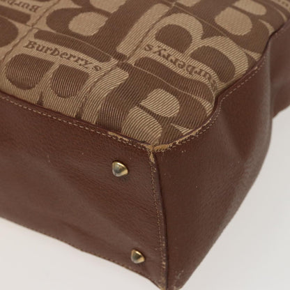 BURBERRYSs Shoulder Bag Canvas Brown Auth 78848