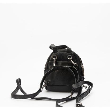Michael Kors Black Leather Mini Rhea Backpack