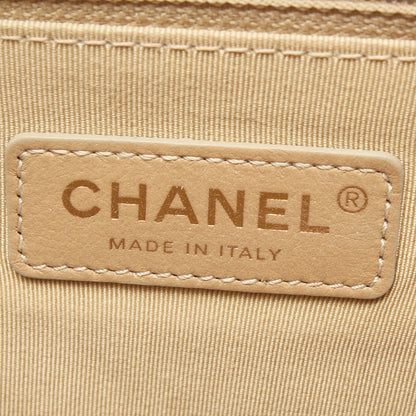Chanel Quilted Leather Enchained Flap Bag Leather Shoulder Bag in Excellent condition
