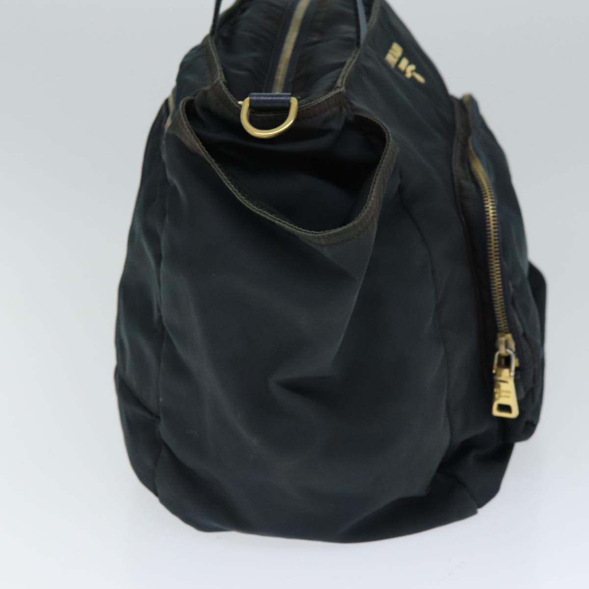 PRADA Tote Bag Nylon 2way Green Auth 79146