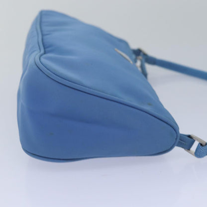PRADA Accessory Pouch Nylon Blue Auth 79367
