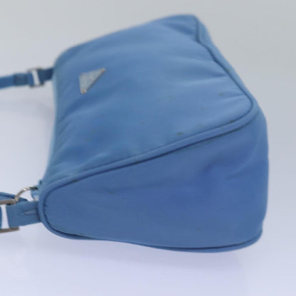 PRADA Accessory Pouch Nylon Blue Auth 79367